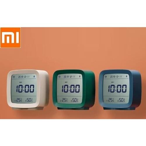 Brand For Xiaomi Bluetooth alarm clock temperature humidity monitoring night light intelligent sensor light LED electronic clock