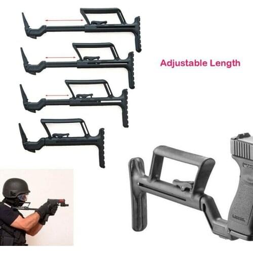 Tactical Backing Support Auxiliary Adapter Conversion Stability Handle Support Buttstock For Glock17 18 19 22 34 Airsoft Carbine