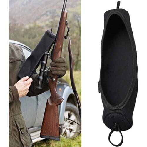 Tourbon Hunting Gun Accessories Durable Rifle Scope Guard Cover Elastic Neoprene Waterproof Protector Large Size 34.5cm