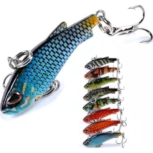 Winter 2021 VIB Vibration Bait Spinner Spoon Fishing Lure Rotating Metal 4.2Cm 4.2G Jig Trout Winter Fishing Full Swimming Layer