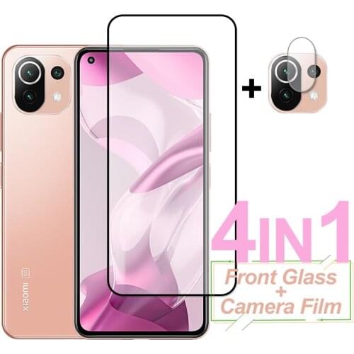 Full Cover Screen Protector For Xiaomi Mi 11 Lite 11i 11X Pro Tempered Glass Protective Camera Len Film For Xiaomi 11 Lite 5G NE