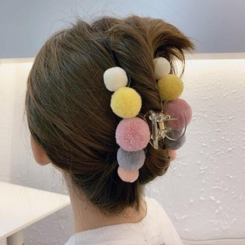 Gripper Hair Claws Hairball Barrettes Hair Pins Clip Clamp Women Crabs Hairgrab Headband Acrylic Hairpins Girls Hair Accessories