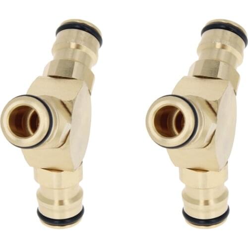 1/2/4Pcs Quick Connectors Brass Nipple Faucet Water Gun Adapter 22/24/43/45mm G1/2/G3/4/M18/M22 Suitable for Pipe 4/6 Points