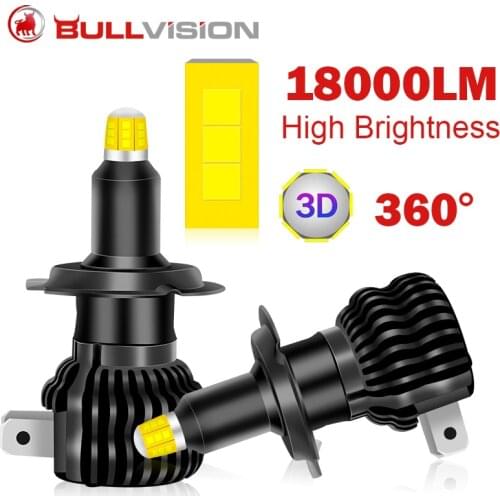 3D 360 h7 led Car headlight bulb 18000LM H8 H9 HB3 9005 HB4 9006 9012 HIR2 H1 Auto LED Car Fog Signa Driving Lamp Plug and play