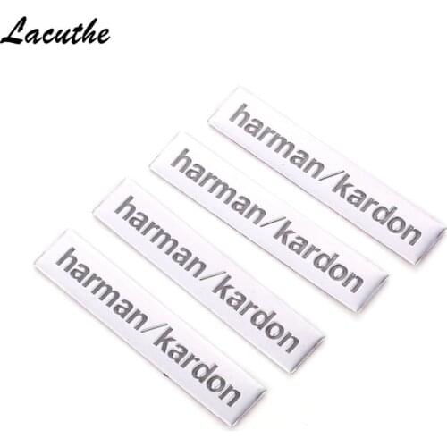 3D Harman/Kardon Hi-fi Speaker Stereo Speaker Aluminum Badge Emblem Sticker Car Accessories Styling CT6254