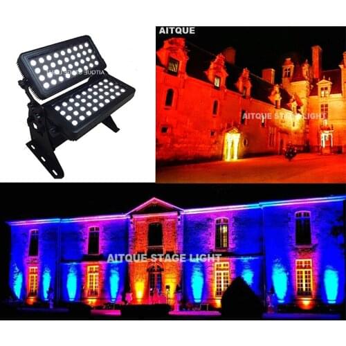 6lot/CASE)Led light outdoor 72x10w rgbw led city color light 4in1 led wall wash light led city colour 72 leds 10w