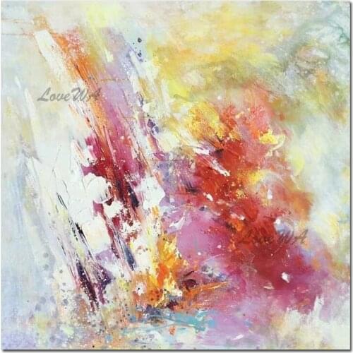 Handmade Abstract Colorful Design Wall Art 100% Hand-painted Oil Painting Unframed Artwork Paintings Art For Home Decoration
