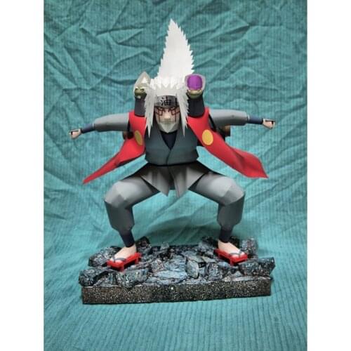 3D Paper Model Anime Jiraya Handmade DIY Toy