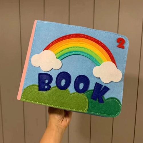 Felt Quiet Books Boys and Girls, Ultra Soft Baby Book Touch and feel Cloth Book, 3D Books Fabric Activity for Babies Toddlers
