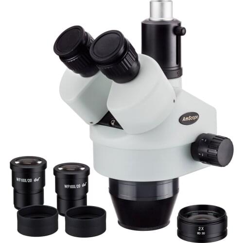 AmScope 7X-90X Trinocular Zoom Stereo Microscope Head SM790T