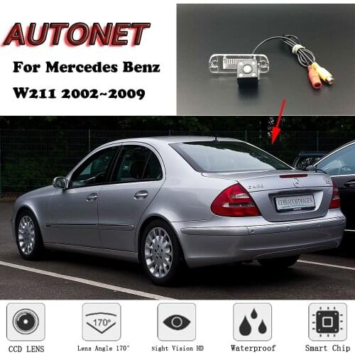 AUTONET Backup Rear View camera For Mercedes Benz W211 2002 2003 2004 2005 2006 2007 2008 2009 Night Vision license plate camera