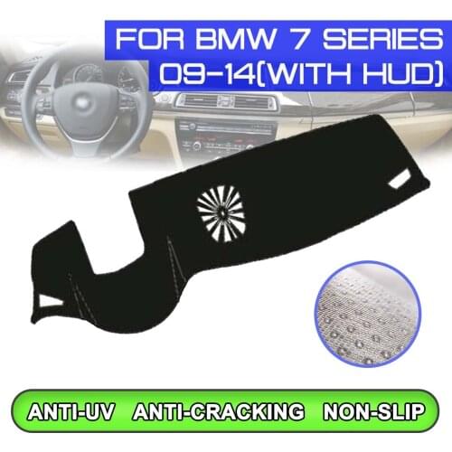 Car Dashboard Mat Anti-dirty Non-slip Dash Cover Mat UV Protection Shade Sticker for BMW 7 Series 2009 2010 2011 2012 2013-2014