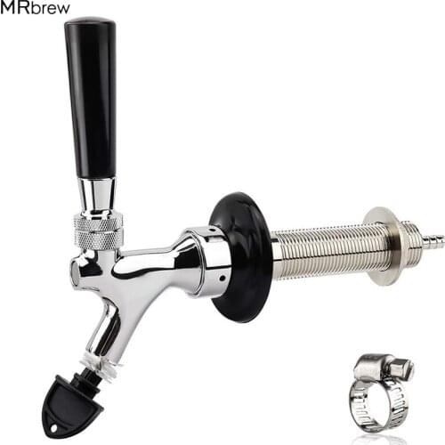 Draft Beer Tap Faucet and 4'' Shank with Beer Plug Tap Cleaning Brush and Universal Tap Kit for Home Beer Brewing
