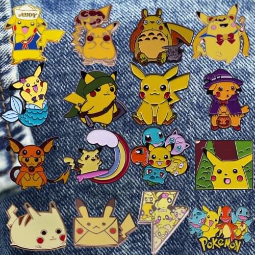 Cute Cartoon Comic Brooch Metal Enamel Lapel Badge Collect Denim Jacket Backpack Pin Decoration Children Fashion Jewelry Gifts