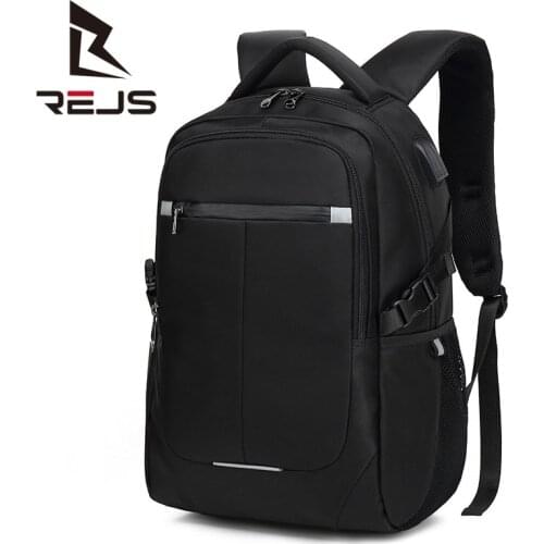 REJS LANGT Multifunction Backpack with Charging Fit 15.6 Inch Laptop Backpacks Men Anti-Theft Waterproof Business Travel Bag