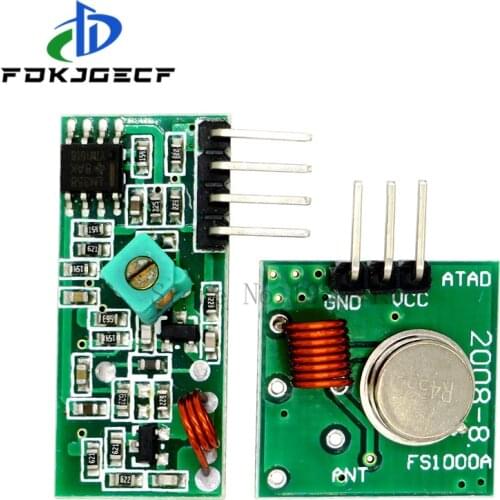 315Mhz / 433Mhz RF Wireless Transmitter Module and Receiver Kit 5V DC Wireless For Arduino Raspberry Pi /ARM/MCU WL Diy Kit