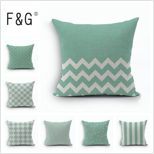 Shallow Pattern Blue Flower Art Painting Pillow Case Cover Decorative Massager Vintage Pillows Linen Zip Cool Home Decor Gift