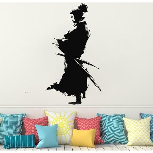 Ninja Wall Decal kids room decoration Decals Samurai Wall Sticker Warrior Vinyl Wall Decor Decals for Boys bathroom HY990