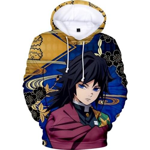 2020 New 3D Comic Kimetsu No Yaiba Hoodies Sweatshirts Kids Hoodie Casual Tops Hip Hop Autumn Men Women Demon Slayer Boys Girls
