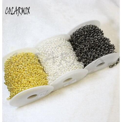 O shape metal Chain for jewelry making chain necklace lady Handmade jewelry Accessories necklace 50116