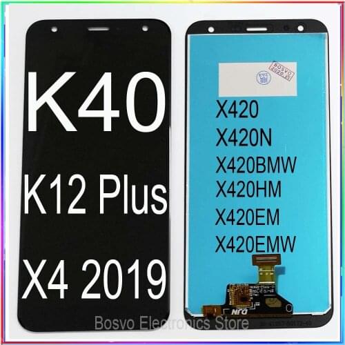 Wholesale 5 Pcs / lot for LG K40 LCD Screen Display with Touch Digitizer Assembly K12 Plus X4 2019