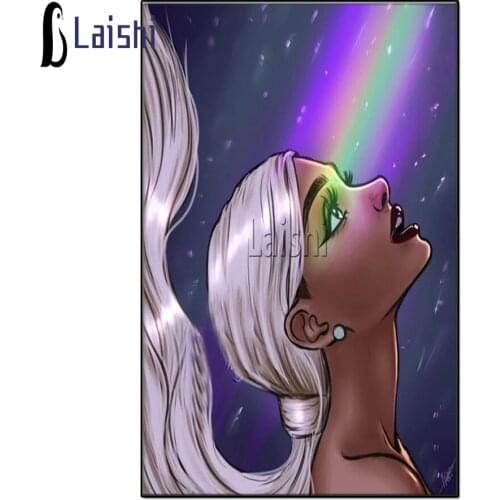 Full Square round diamond Diamond Painting 3D Diamond Embroidery Fashion glamour woman Ariana Grande Rhinestone Home Decor Gift