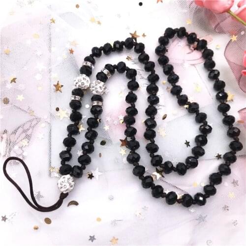 Luxury Bling crystal Belt On Neck Straps Mobile Phone Cord Lanyard Hanging Chain ID PASS Card Neck Strap MP3 MP4 lanyard keycord