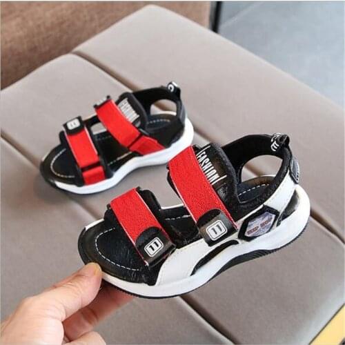 2021 Baby Toddler Sandals Boys Casual Sandals Girls Non-slip Shoes Children Lightweight Wear-resistant Beach shoes Size 21-30