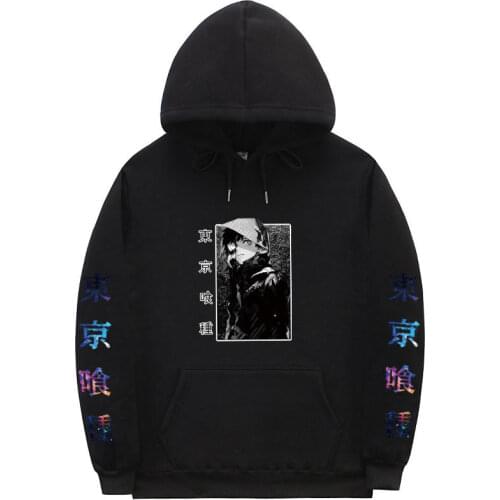 Tokyo Ghoul Japanese Anime Men Women Fashion Hoodies Sweatshirts Casual Cartoon Print Long Sleeve Unisex Harajuku Streetwear
