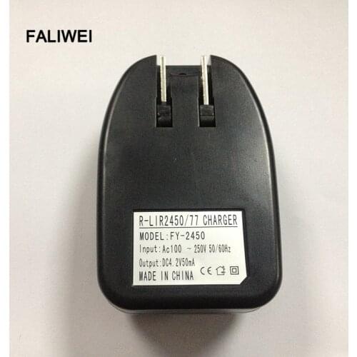 A set is 2 batteries+1 charger LIR2450 3.6V 120mah button rechargeable lithium batteries battery charging Li-ion battery