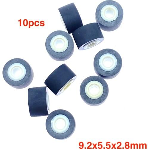 10pcs 9.2mmx5.5x2.8 car retractor press belt pulley, deck audio pressure recorder press pinch roller tape player Stereo Rubber