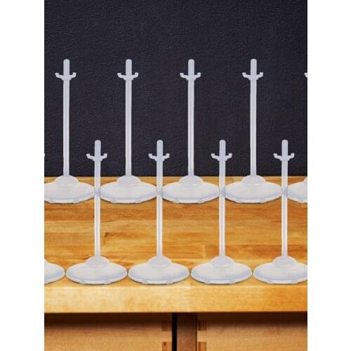 10PCS/Set Doll Stand White Movable Adjustable Doll Display Holder Doll Dummy Puppet Stand Show Holder Bracket Dolls Accessories