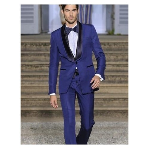 2017 Latest Coat Pant Designs Navy Blue Slim Fit Men Wedding Suits Skinny 2 Piece Blazer Custom Tuxedo Groom Party Suit Vestido