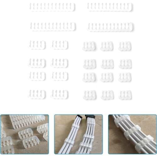 24PCS/Lot PC Cable Comb Motherboard 6/8/24Pin Cable Comb Computer Wire Management Clamp PC Power Wires Clip