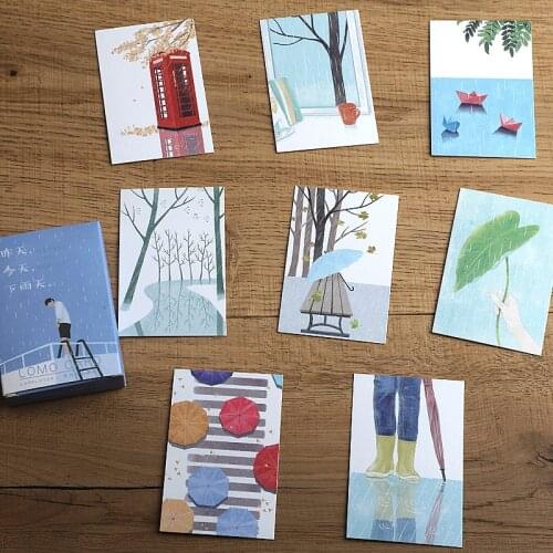 28 Sheets/Set Colorful Summer Drink Life LOMO Card Mini Postcard Greeting Card Christmas and New Year Gift