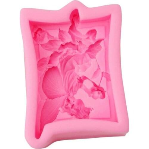 3D Silicone Molds Flower Fairy Shape Cake Decorating Mold Cupcake Mould For Chocolate Cakes Mousse Kitchen Baking Dessert Tools