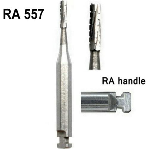 5 Pcs Dental Instrument RA Fissure Bur Round for dental clinic Contra Angle Handpiece low speed Tungsten Carbide Burs RA Handle