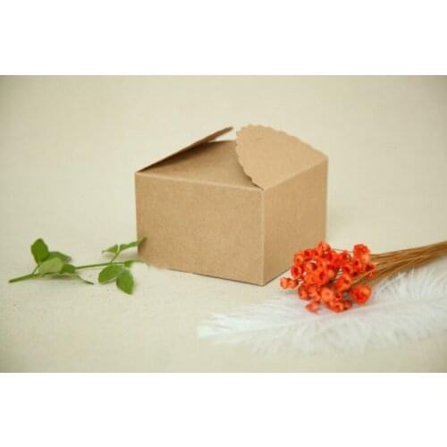 500pcs 9*9*6cm White/brown Kraft Paper Box For Candy/food/wedding/jewelry Gift Box Packaging Display Boxes