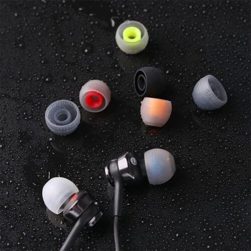 6 Pairs 12 PCS 38mm Soft Silicone In-Ear Earphone Covers Earbud Tips Earbuds Eartips Dual Color Ear Pads Cushion for Headphones