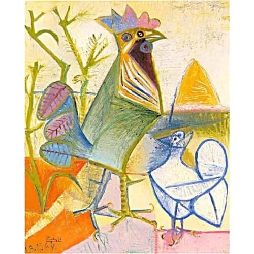 Full Drill Square 5D DIY Diamond Painting Rooster Diamond Embroidery Graffiti Picture Of Rhinestone Decor Home kids gift WG1293