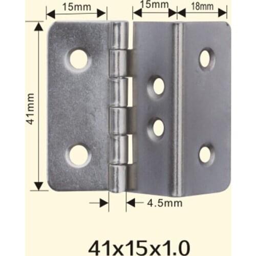Freeshipping 41*15*1mm Iron Metal Hinge Sewing Machine Folding Table Furniture Flip Tray Hinges Big Door Hinges