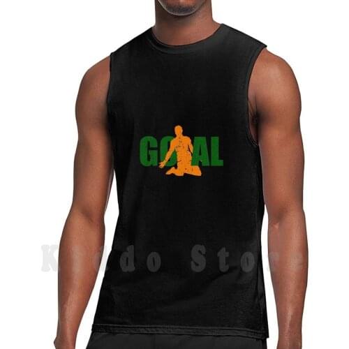 Football Soccer Soccer Goal Gate Gift Tank Tops Vest 100% Cotton Stadium Fan Footballer Playing Football Womens Football