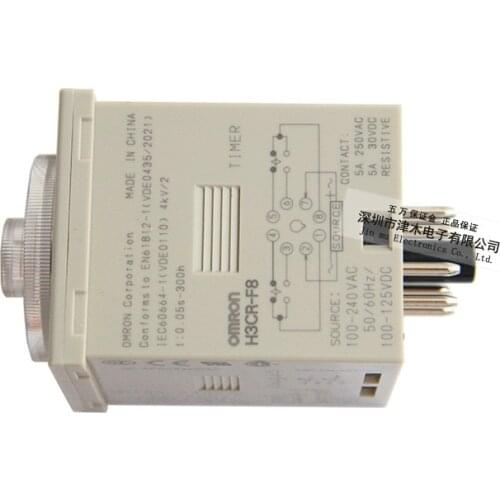 H3CR-F8 AC100-240V timer with no instantaneous contact 8 pins 6months warranty
