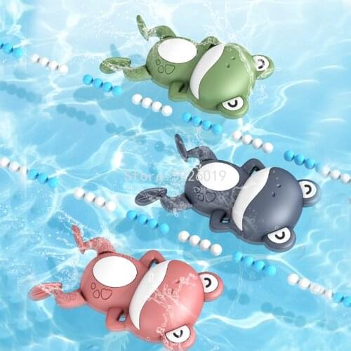 Bath Toys Winding Chain Floating Frog Crab Playing in Water Childrens Bath Water Spray Toy Baby Bathroom Clockwork Toy Gift