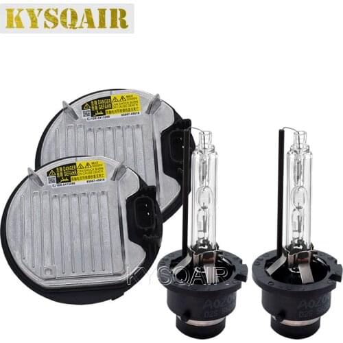 KYSQAIR 35W 5600K Aozoom Xenon D2S D4S HID Headlight Bulb Kit For Toyota Lexus 85967-45010 85967-02010 D2 D4 Car Light Ballast