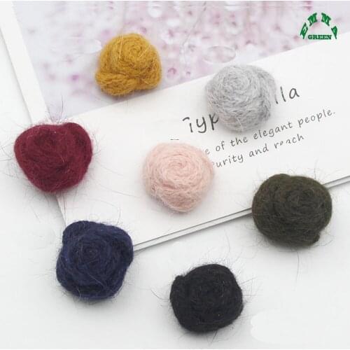 Beautiful Rose Flower Soft Pompom 10pcs Pom Poms Ball Pompones DIY Handmade Sewing Craft Kids Toy Wedding Decor