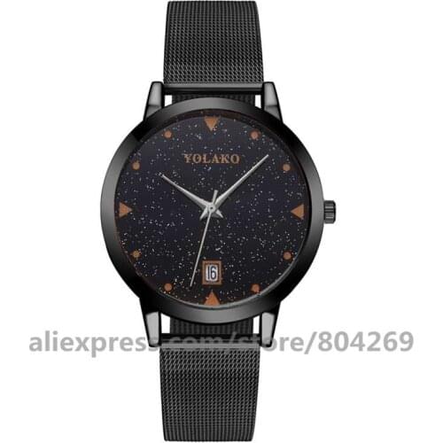 Hot Sale Fashion Women Starry Sky Watch Luxury Ladies Alloy Quartz Watches 920459 YOLAKO Clock
