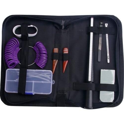Jewelry Size Tools Sets Ring Mandrel Stick Finger Gauge Ring Sizer Measuring UK/US Size For DIY Jewelry
