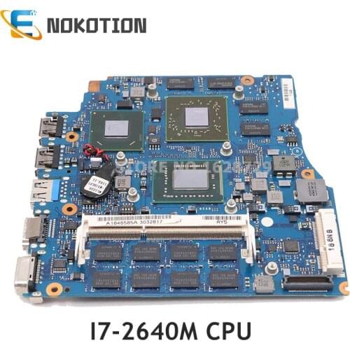 NOKOTION For Sony VPCSB VPCSA VPCSD Pcg-41213w VPCSC PC Motherboard I7-2640M HD6630M GPU 4GB RAM A1846585A MBX-237 MAIN BOARD