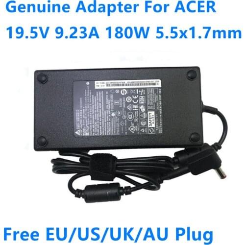 Genuine 19.5V 9.23A 180W 5.5x1.7mm ADP-180MB K AC Adapter For ACER ASPIRE Laptop Power Supply Charger